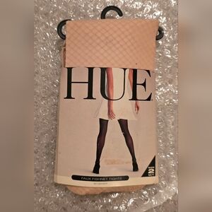 VINTAGE 1994 Hue Peach Faux Fishnet Tights 2 Medium 5094 2 261 COLOR Cosmetic